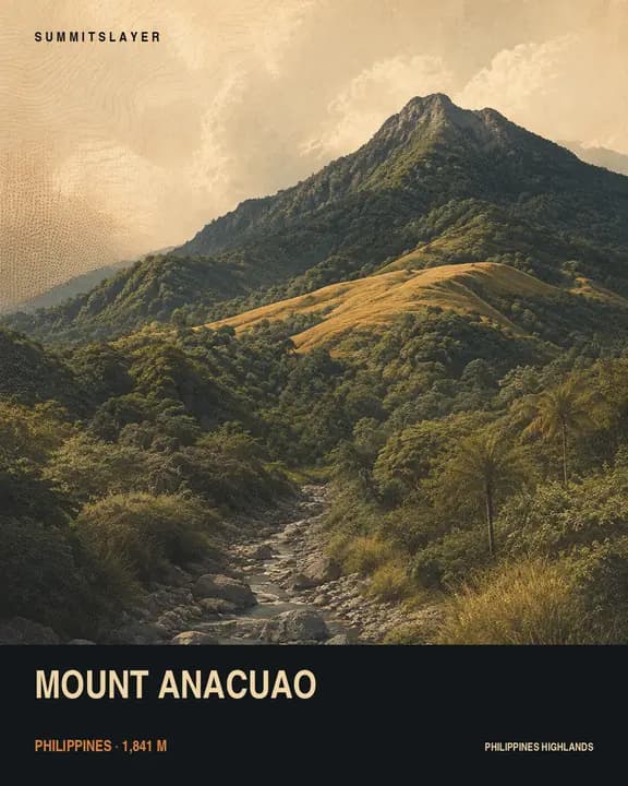 Mount Anacuao T-shirt mockup