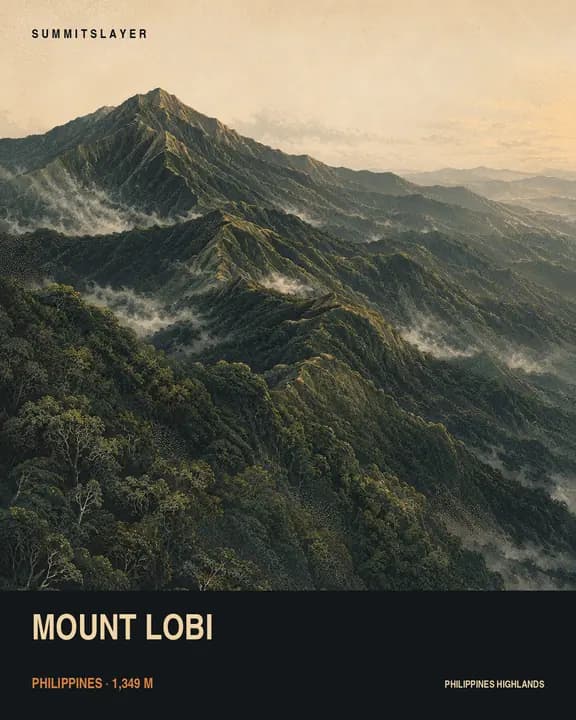 Mount Lobi T-shirt mockup