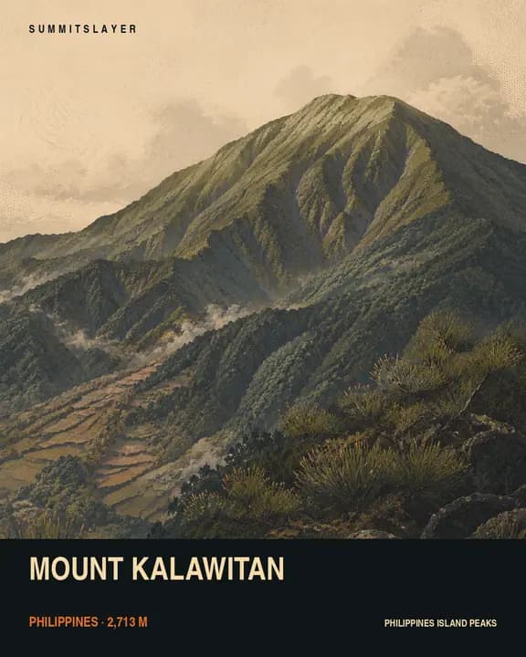 Mount Calawit T-shirt mockup