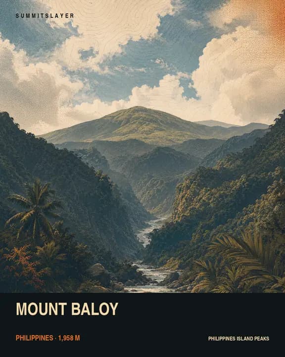 Mount Baloy T-shirt mockup