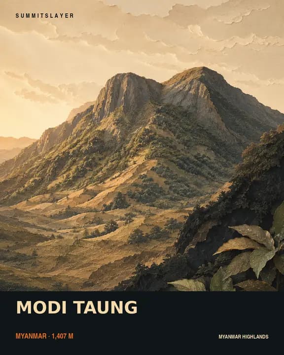 Modi Taung T-shirt mockup