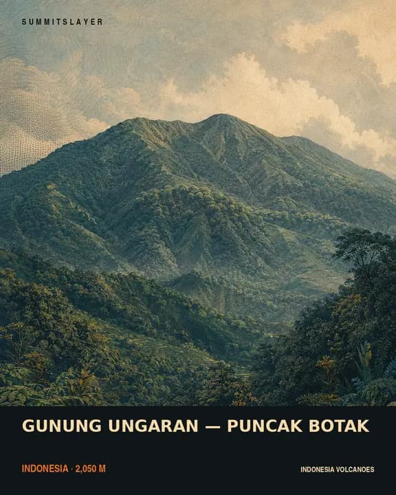Gunung Ungaran T-shirt mockup