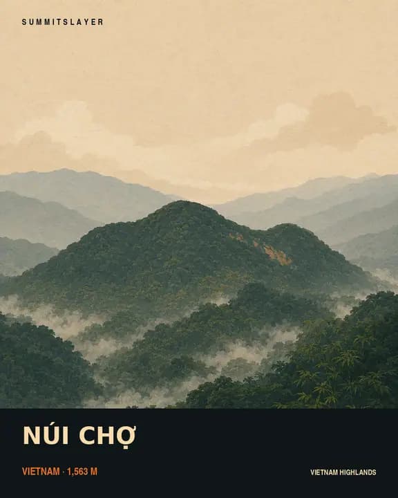 Núi Cho T-shirt mockup