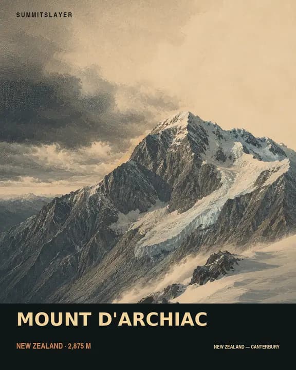 Mount D'Archiac T-shirt mockup
