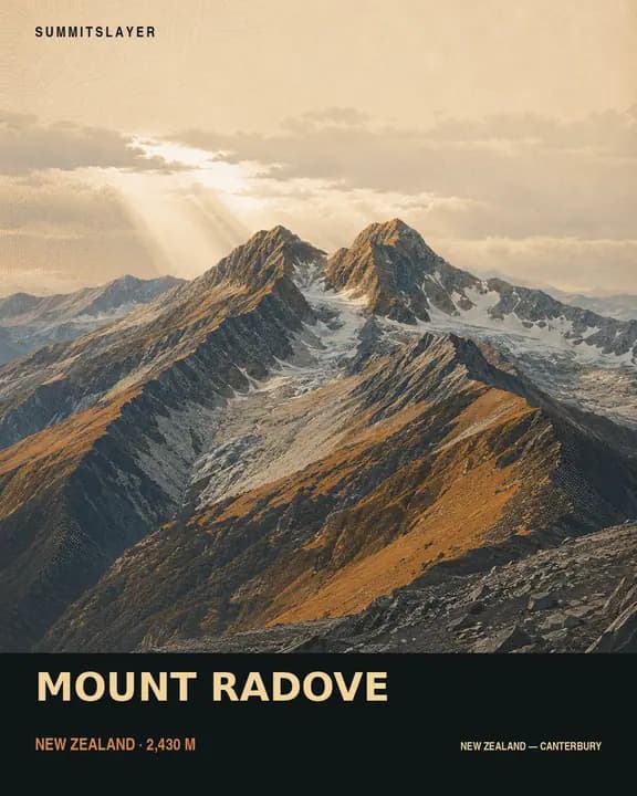 Mount Radove T-shirt mockup