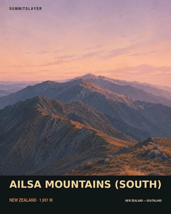 AILSA MOUNTAINS (SOUTH) T-shirt mockup