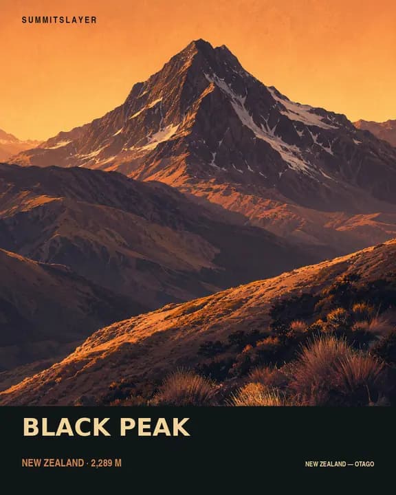 Black Peak T-shirt mockup
