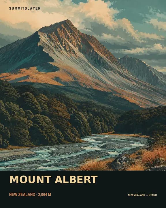 Mount Albert T-shirt mockup