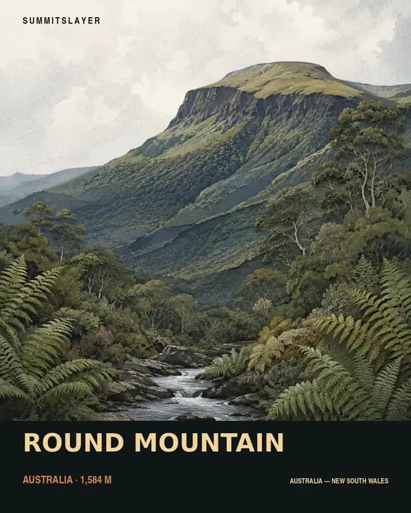 The Round Mountain T-shirt mockup