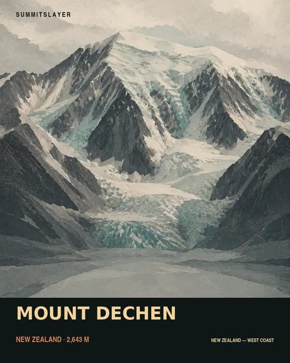 Mount Dechen T-shirt mockup