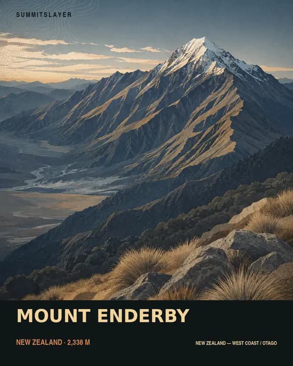 Mount Enderby T-shirt mockup