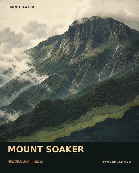 Mount Soaker T-shirt mockup