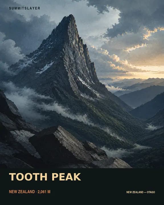 Tooth Peaks T-shirt mockup