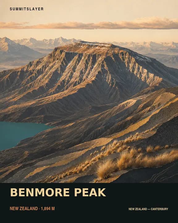 Benmore Peak T-shirt mockup