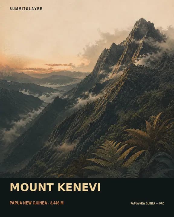 Mount Kenevi T-shirt mockup