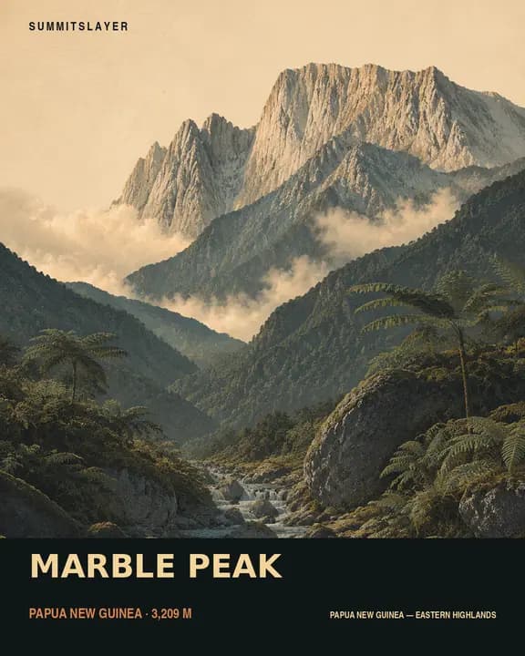 Marble Peak T-shirt mockup