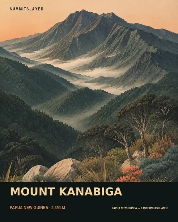 Mount Kanabiga T-shirt mockup