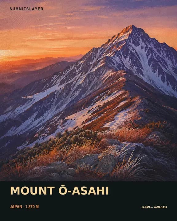 Ōasahi Dake T-shirt mockup