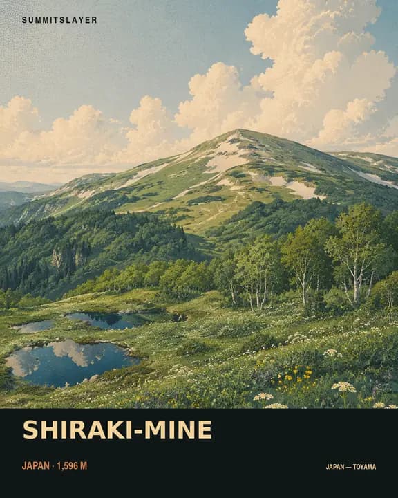 Shiraki-mine T-shirt mockup