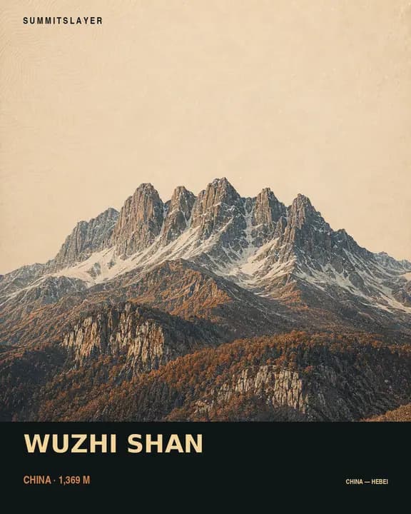 Wuzhi Shan T-shirt mockup