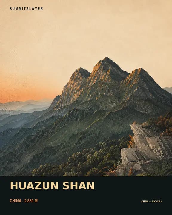Huazun Shan T-shirt mockup