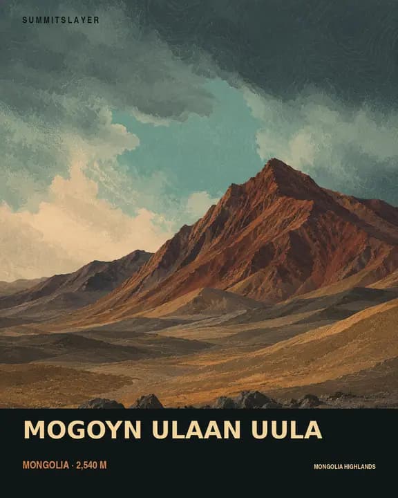 Mogoyn Ulaan Uula T-shirt mockup