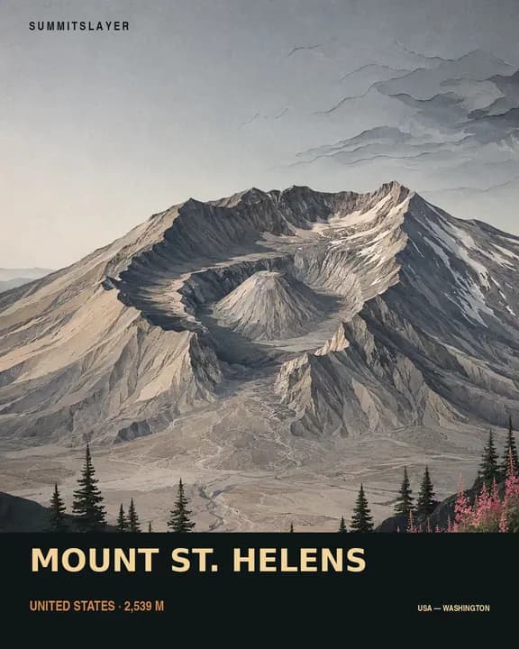 Mount Saint Helens T-shirt mockup