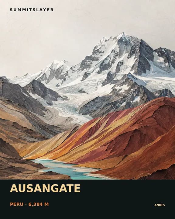 Nevado Auzangate T-shirt mockup