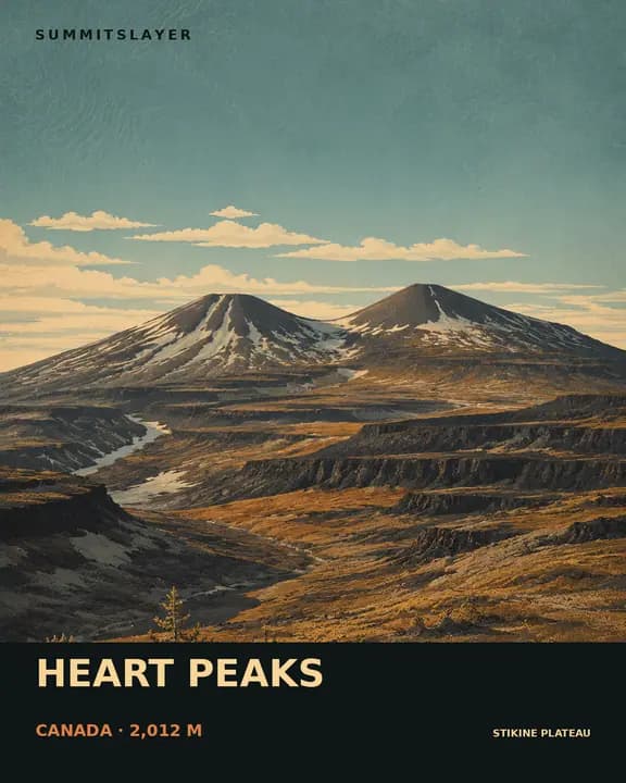 Heart Peaks T-shirt mockup