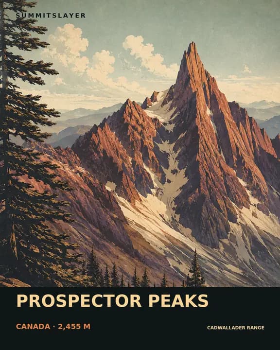 Prospector Peaks T-shirt mockup
