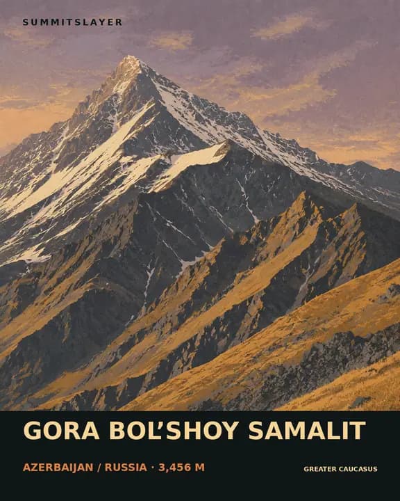 Gora Bol’shoy Samalit T-shirt mockup