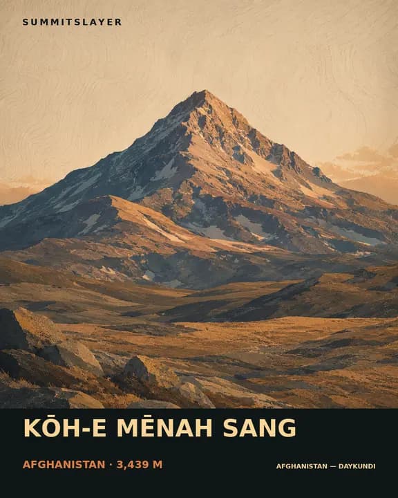 Kōh-e Mēnah Sang T-shirt mockup