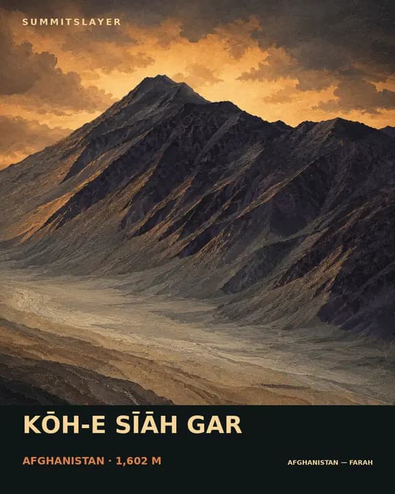 Kōh-e Sīāh Gar T-shirt mockup