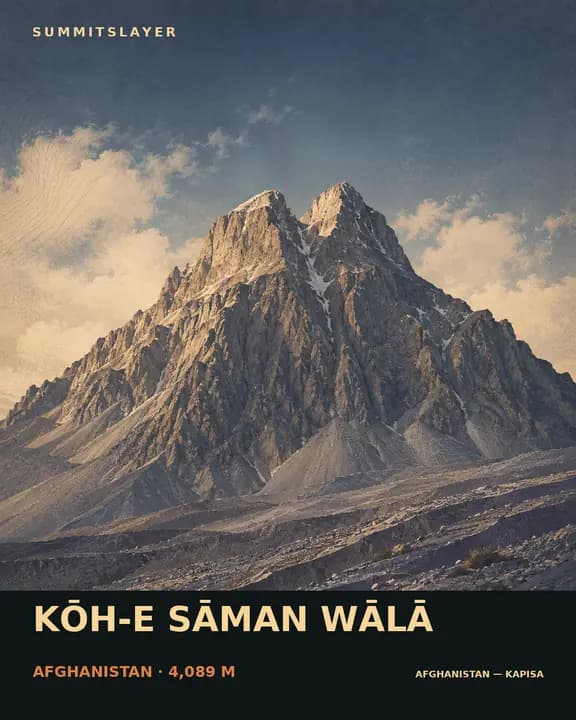 Kōh-e Sāman Wālā T-shirt mockup