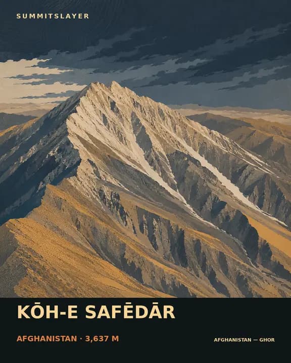 Kōh-e Safēdār T-shirt mockup