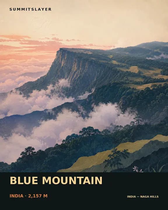 Blue Mountain T-shirt mockup