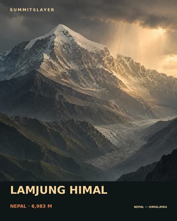Lamjuṅ Himāl T-shirt mockup