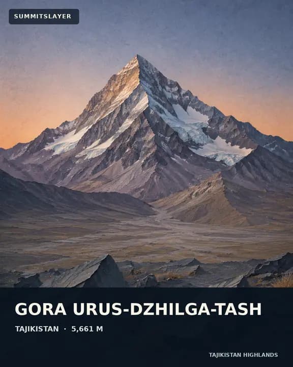 Gora Urus-Dzhilga-Tash T-shirt mockup