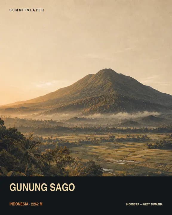 Gunung Malitang T-shirt mockup