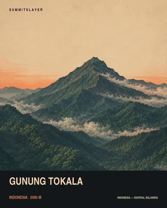 Gunung Tokala T-shirt mockup