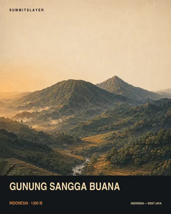 Gunung Sangga Buana T-shirt mockup