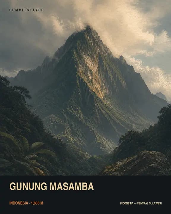 Gunung Masamba T-shirt mockup