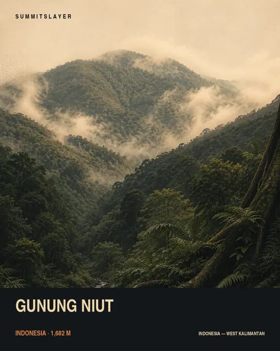 Gunung Niut T-shirt mockup
