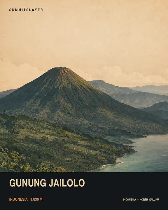 Gunung Jailolo T-shirt mockup
