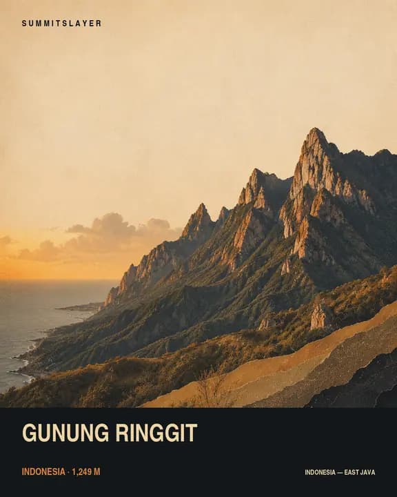 Gunung Ringgit T-shirt mockup