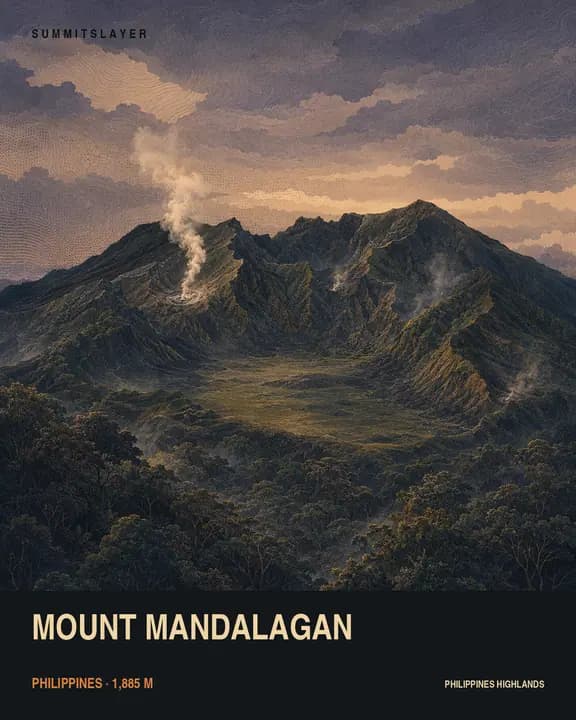 Mount Mandalagan T-shirt mockup