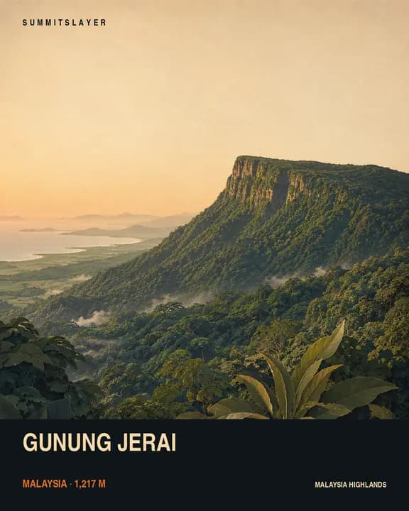 Gunung Jerai T-shirt mockup