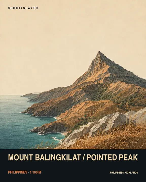 Mount Balingkilat / Pointed Peak T-shirt mockup