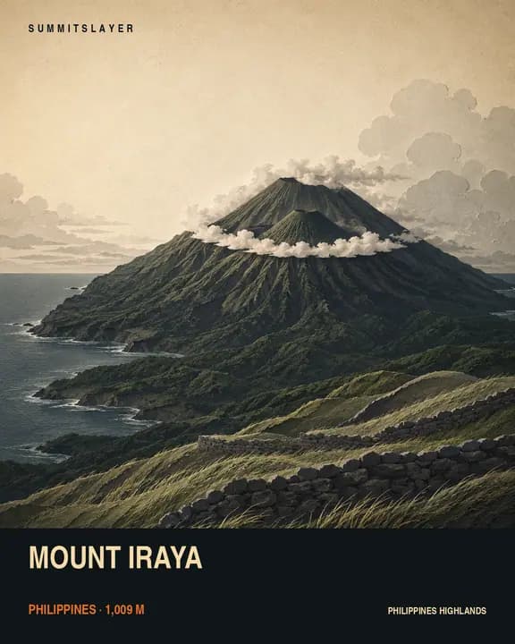 Mount Iraya T-shirt mockup