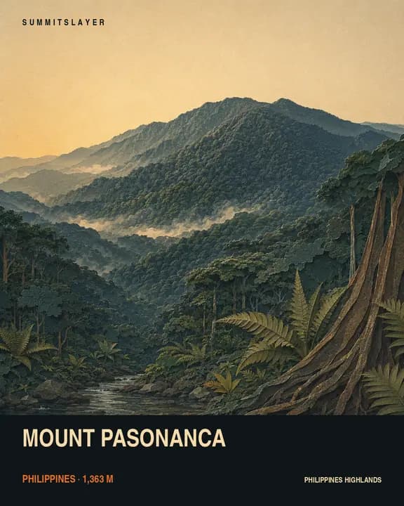 Mount Pasonanca T-shirt mockup